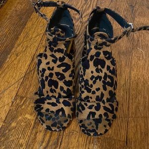 Topshop leopard heels